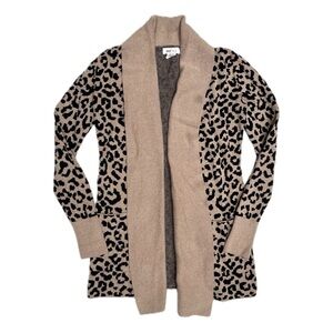 Yes Lola Leopard Print Cardigan Size XS